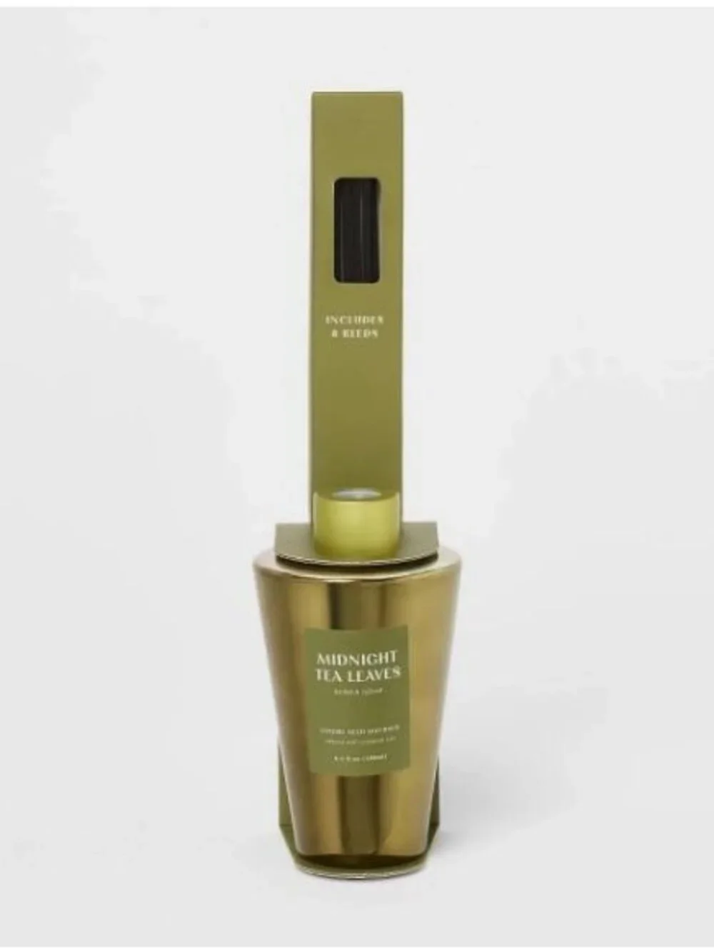 Midnight Tea Leaves Luxury Reed Diffuser 6.1 Fl Oz With 8 Reeds Herb & Refined G